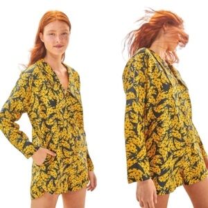 FARM Rio Yellow Banana Print Jumpsuit